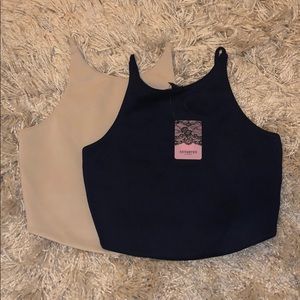 2 halter neck crop tops Size Medium